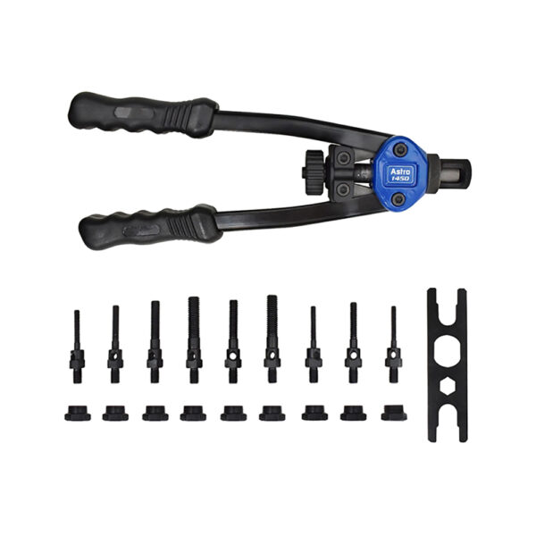 1450 Astro Pneumatic 13'' Plusnut and Extra-Long Rivet Nut Setter Kit Metric & SAE